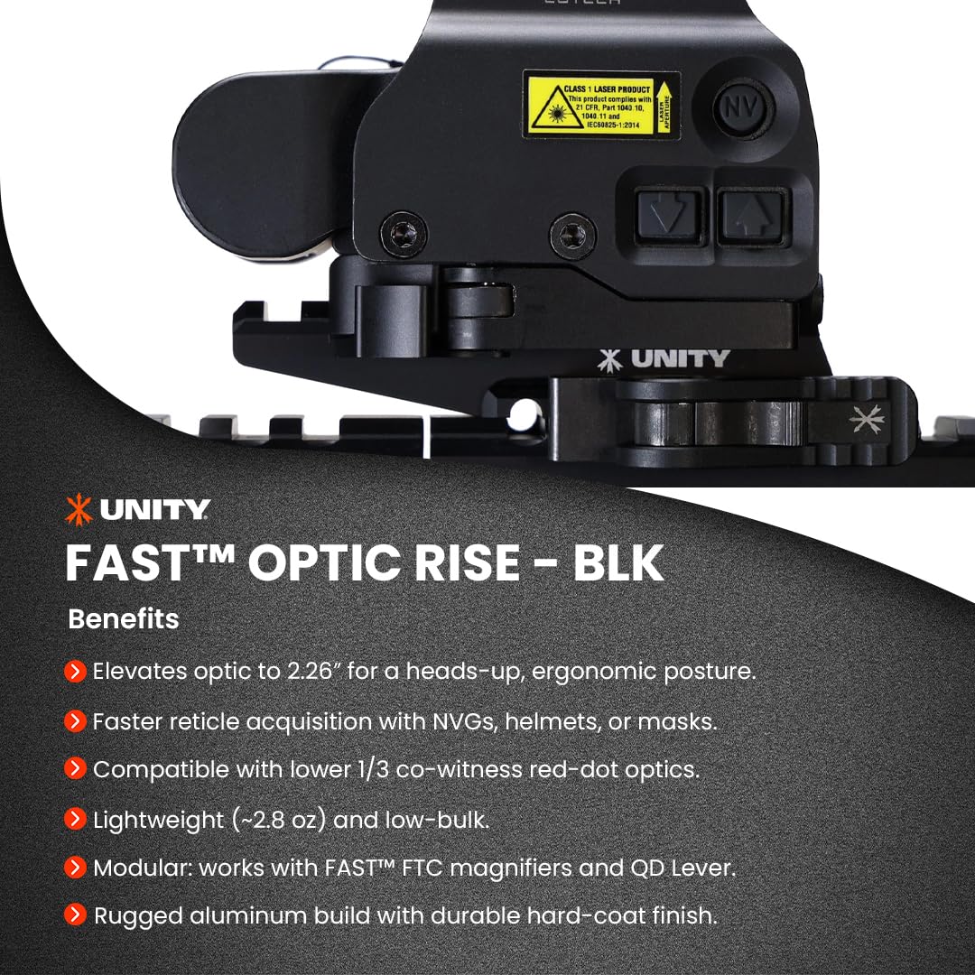 Amazon.com: Unity Fast Optics Riser BLK : Sports & Outdoors